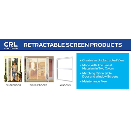 Cr Laurence Euro Retractable Screen Header Sign Replacement 6-in X 15-in RSD1S